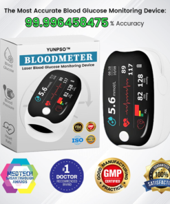 Alternative view of YUNPSO™ BloodMeter Laser Blood Glucose Monitoring Device