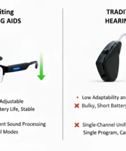 Alternative view of YUNPSO™ AI Smart Hearing Aid Glasses