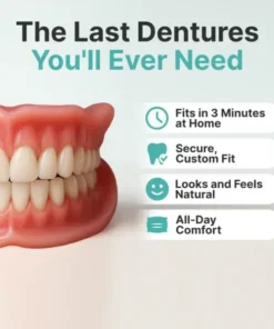 Alternative view of KLENIMORE™ Custom-Fit Fully Functional Dentures