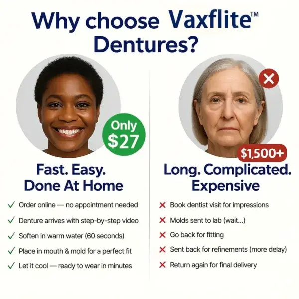 NESLEMY™ Custom-Fit Functional Dentures – Perfectly Fitted in Minutes at Home