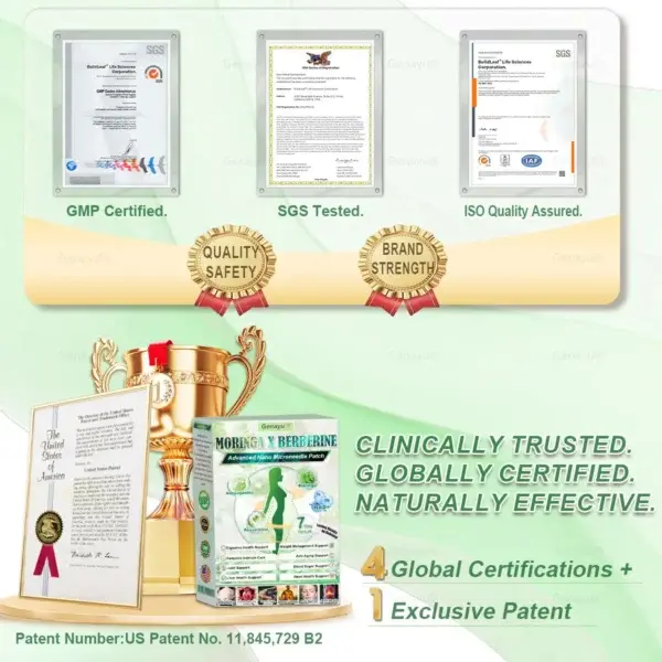 Genayu®️ MORINGA+BERBERINE Advenaced Nano Microneedle Patch