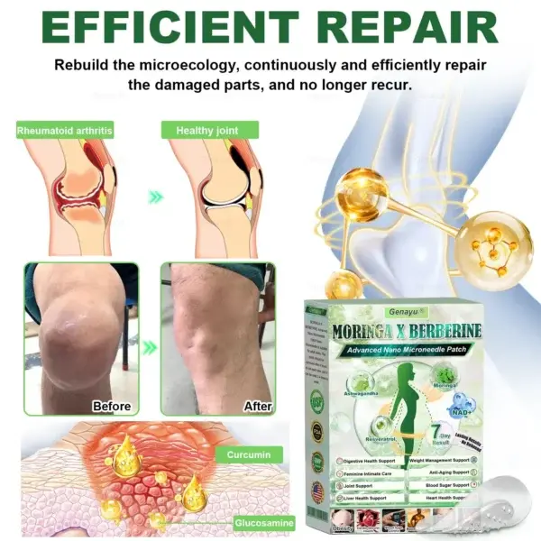 Genayu®️ MORINGA+BERBERINE Advenaced Nano Microneedle Patch