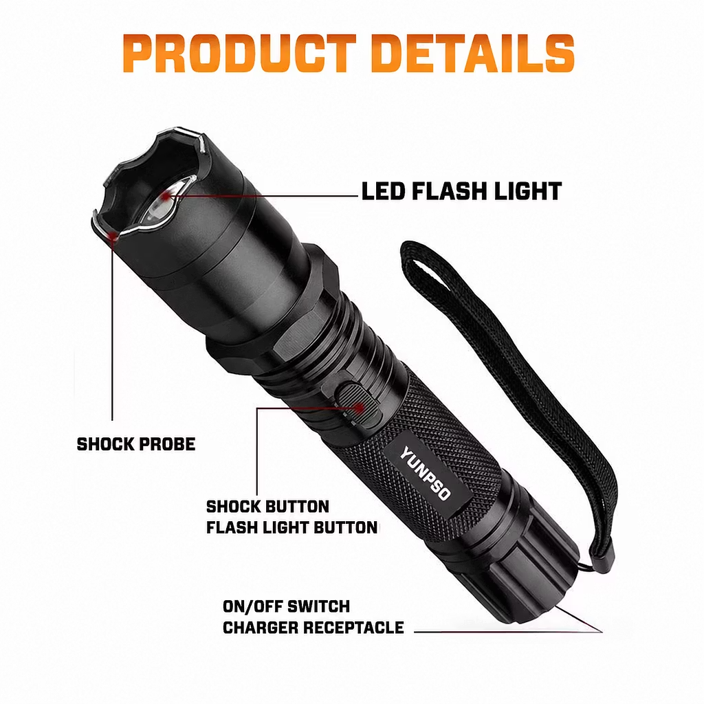 YUNPSO™ VoltGuard X95 2in1 Stun Flashlight - Image 2